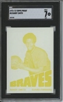 1972 Topps #8 Randy Smith 9 card progressive proof.